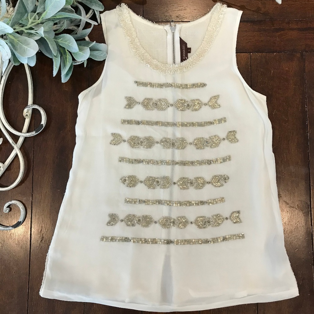 White Anthropologie Blouse